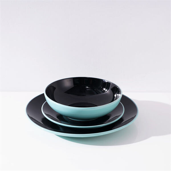 Elevate your table setting with a modern plate bowl set