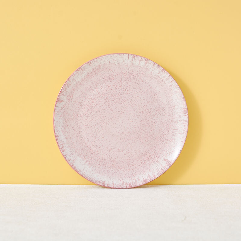 18-Piece Custom Packaged Pink Reactive Glazed Ceramic Dinnerware Set Full Collection Stone Ware Tableware Sample Available supplier