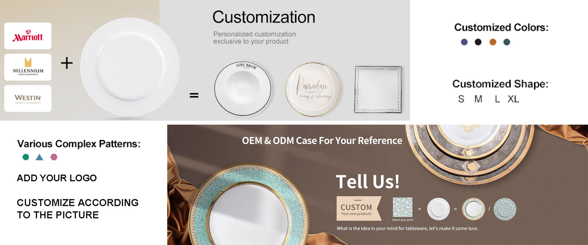 Eco-friendly Christmas Design Ceramic Dinnerware Set Customizable Porcelain Plate Set for Hotels supplier