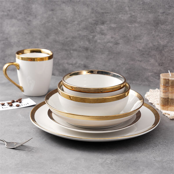 Hosting made easy with a beautiful porcelain dinnerware set for 6