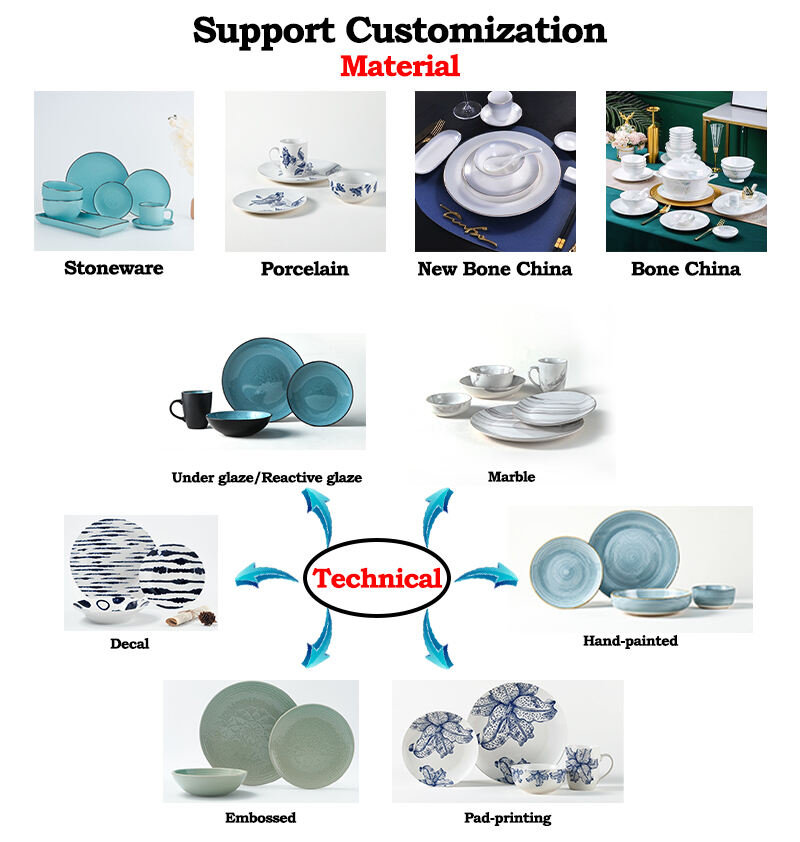 Eco-friendly Christmas Design Ceramic Dinnerware Set Customizable Porcelain Plate Set for Hotels supplier