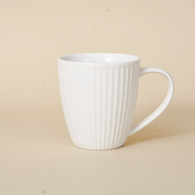 Customized Modern White Ceramic Dinnerware Set Embossed and Durable for Home Hotel or Holidays details