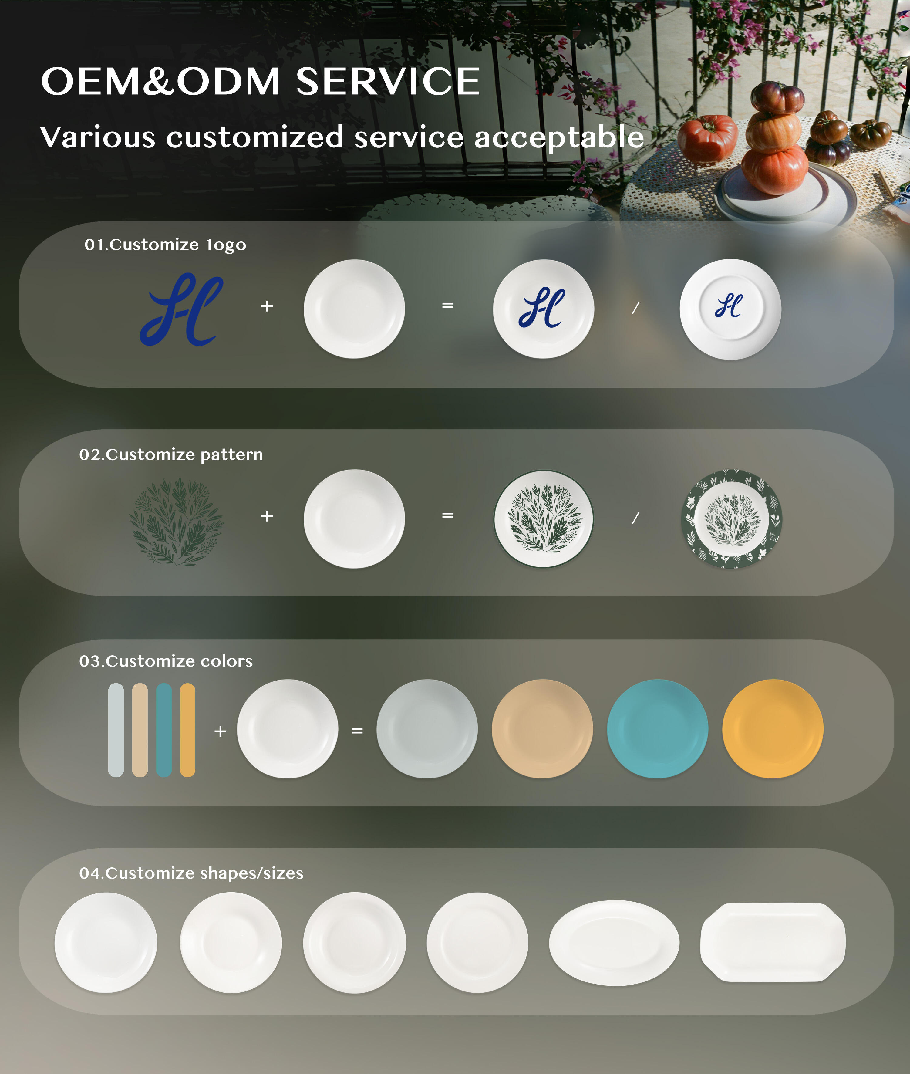 Eco-Friendly Ceramic Plate Sets Classic Design Porcelain Utensils Wholesale for Dinner Home Hotels Camping details