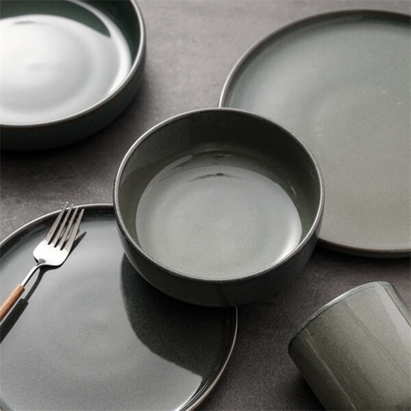 Mix and match your black tableware set for a unique look.