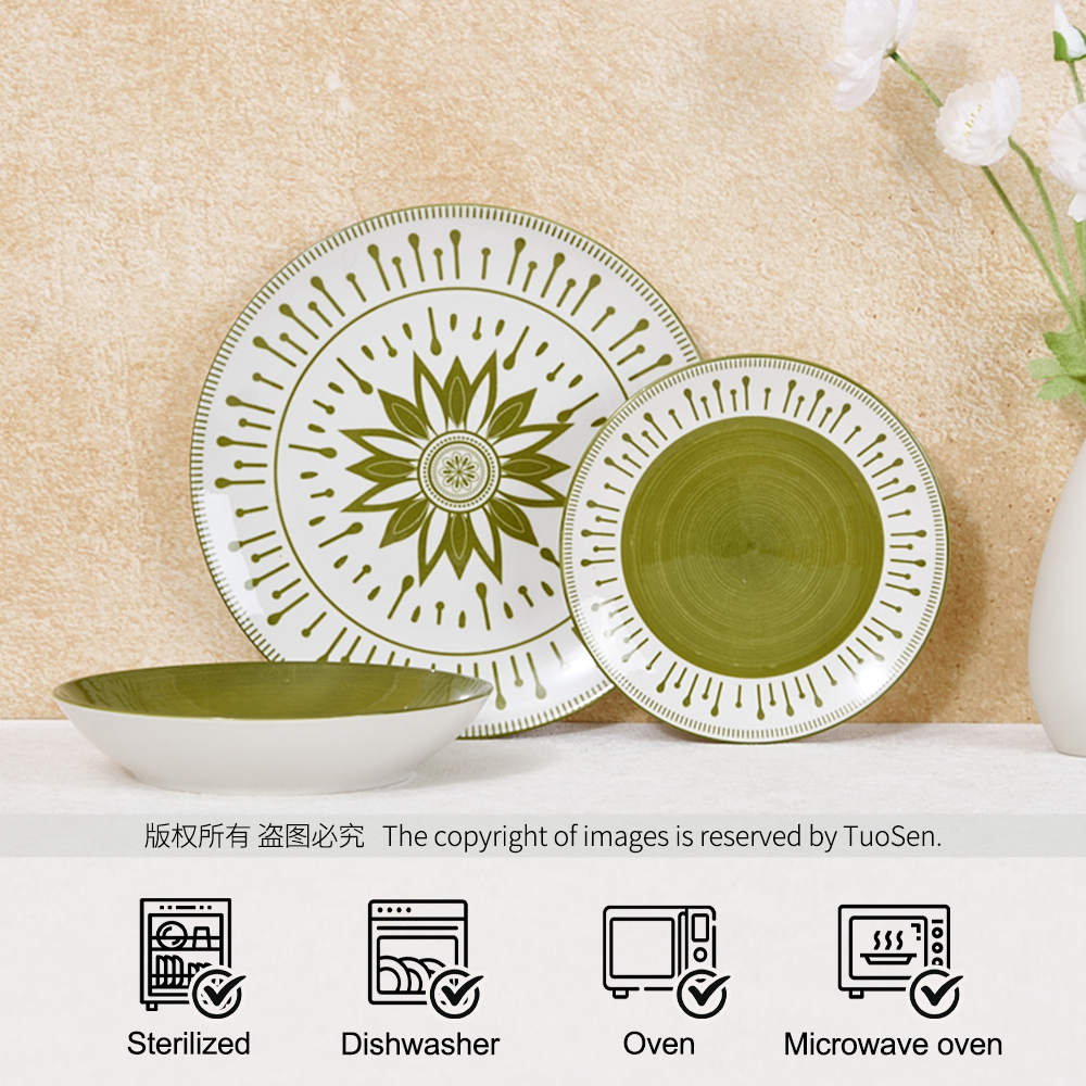Wholesale Porcelain Plate Sets for Home Hotel or School Use Customizable Microwave & Dishwasher Safe Sustainable Dinnerware supplier