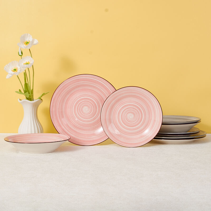 Commercial White Ceramic Dinner Plate Sectional Serving Set with Dishwasher & Microwave Safe supplier