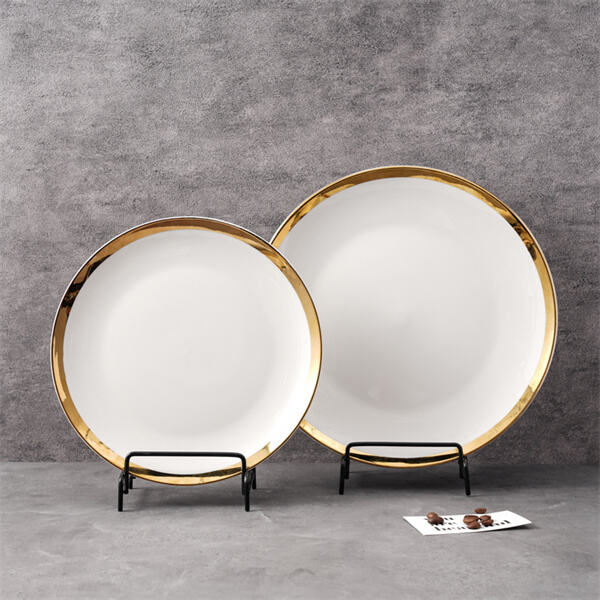 Classic white plates with a timeless design