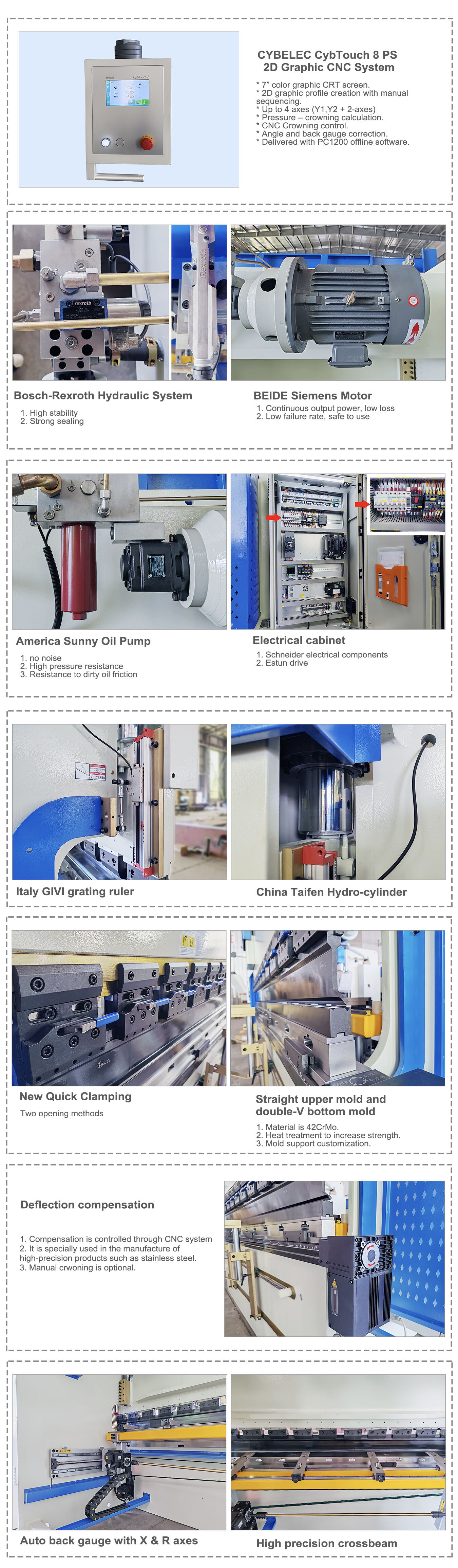 CT8 CNC-Abkantpresse Fabrik