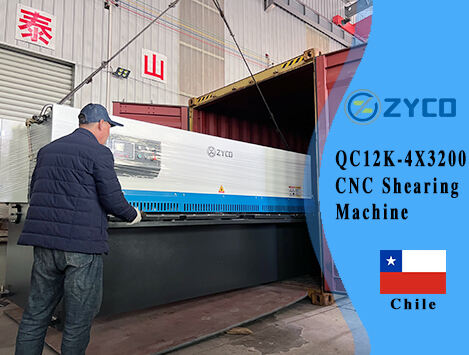 Chile-WC67K-100T3200 NC Press Brake & QC12K-4X3200 Shearing Machine