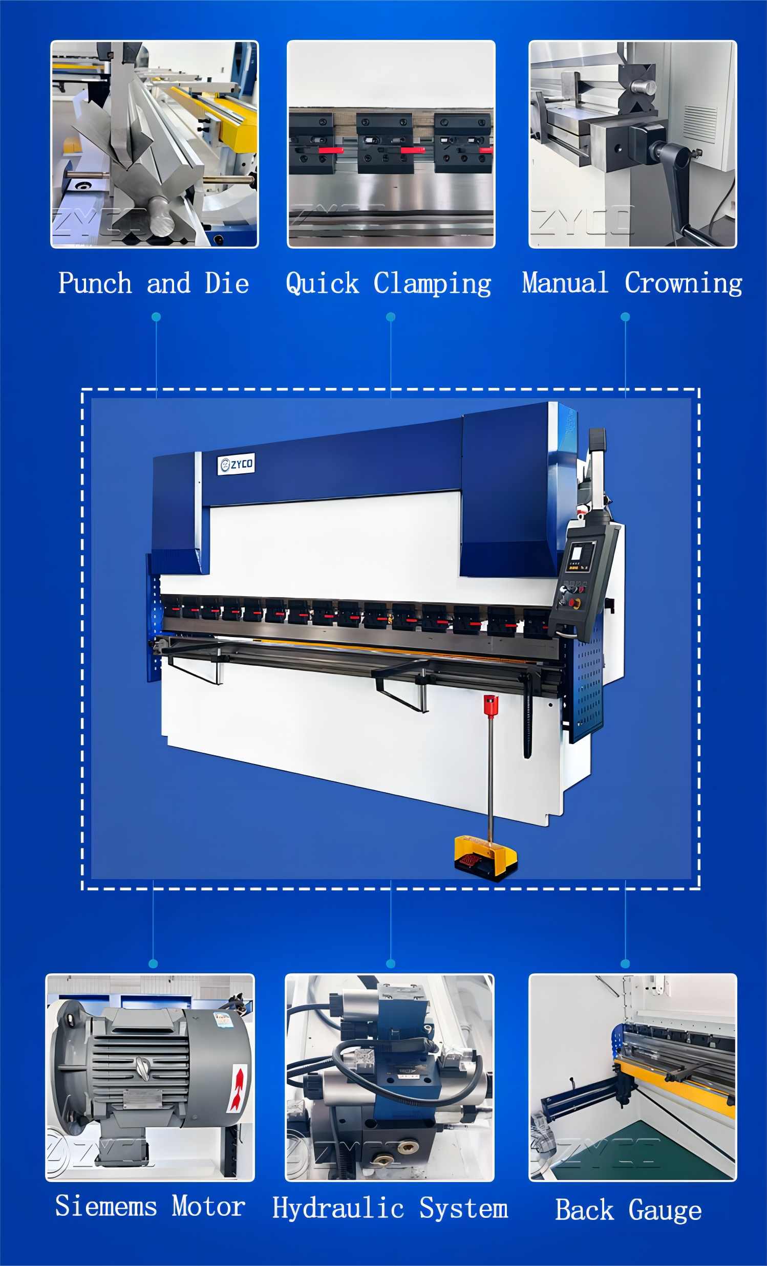 Fabrication de presses plieuses CNC TP10S