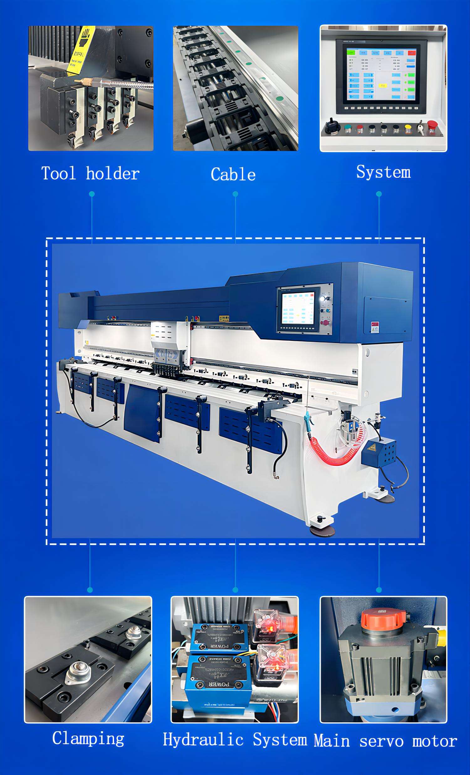 Spot-Produkt Hochpräzise automatische Stanz- und V-Schlitz-1220x3200-Metallnutmaschine Exporteure Lieferantendetails