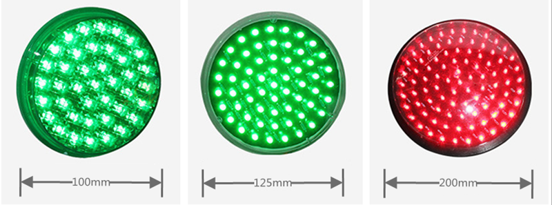 Yellow Red signal Led Traffic Light Lens 125mm factory