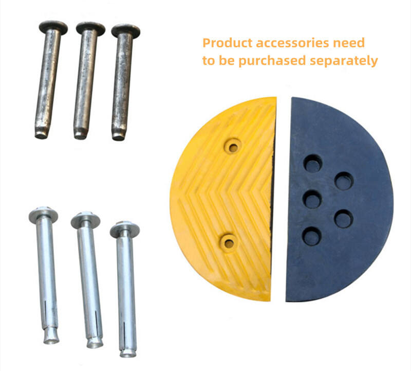Flexible Rubber Material Highway Road Rubber Speed Bump manufacture
