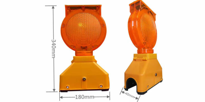 Solar Powered Mobile Led Barricade Light Road Traffic Intelligent Cone Construction Warning Flashing Light Traffic Warning Light manufacture