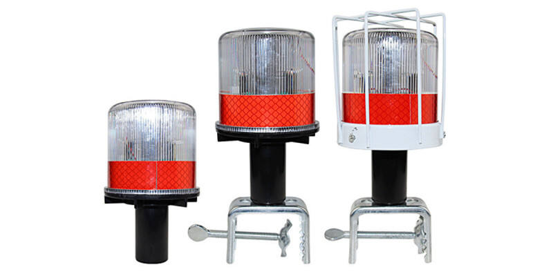 LED Solar Warning Light Traffic Cone Light Obstacle Road Construction Guardrail Light factory