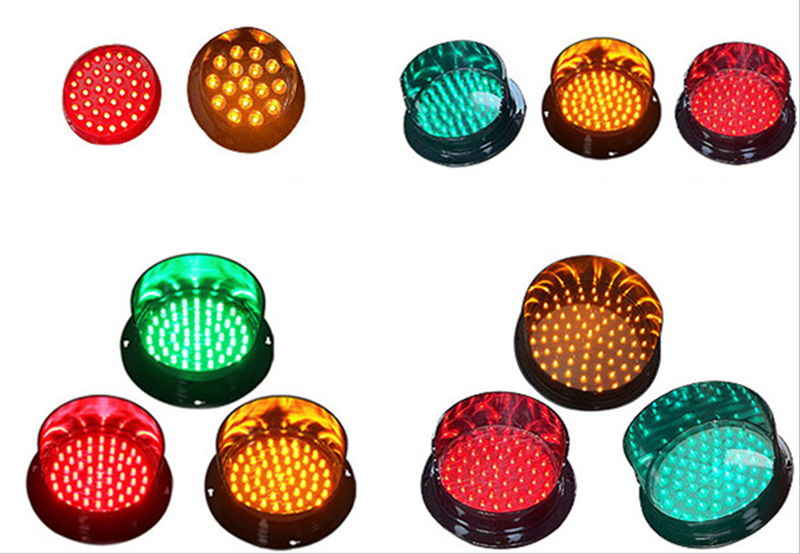 Yellow Red signal Led Traffic Light Lens 125mm details