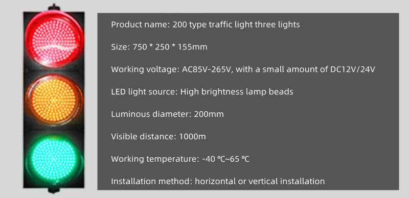 Traffic Mobile Portable Three-color Traffic Led Traffic signal Light factory