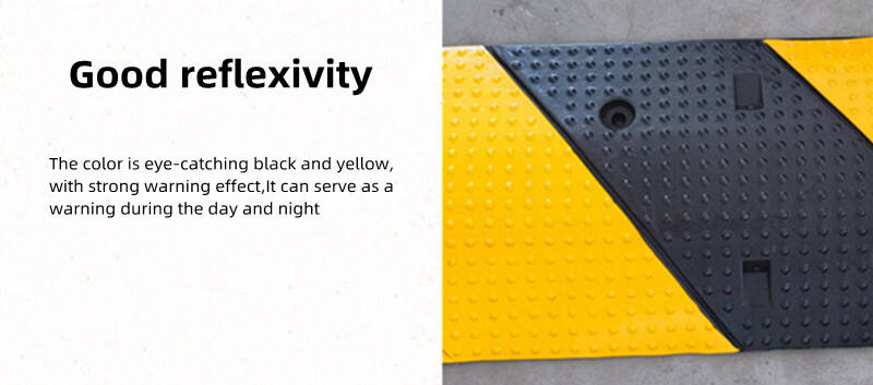 Flexible Rubber Material Highway Road Rubber Speed Bump details