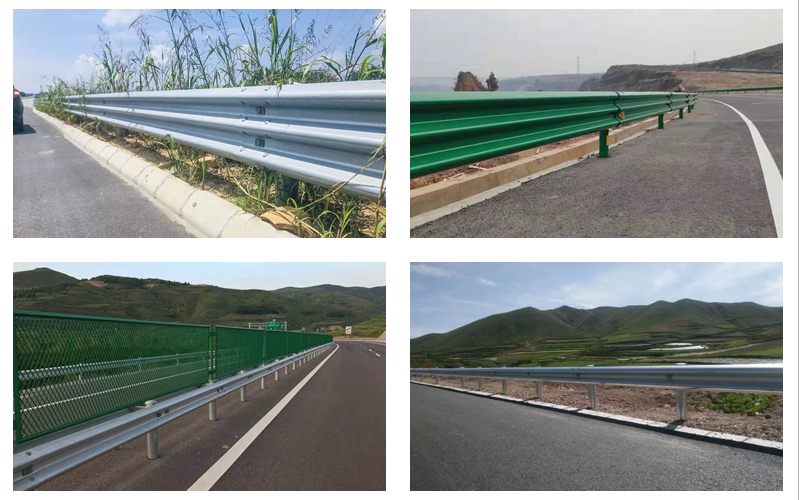 product xzl crash barriers guardrail w beam hot dip galvanized customized guardrail beam 2 waves 3 waves roadway metal guard-6