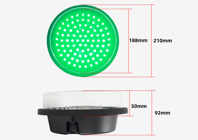 Yellow Red signal Led Traffic Light Lens 125mm factory
