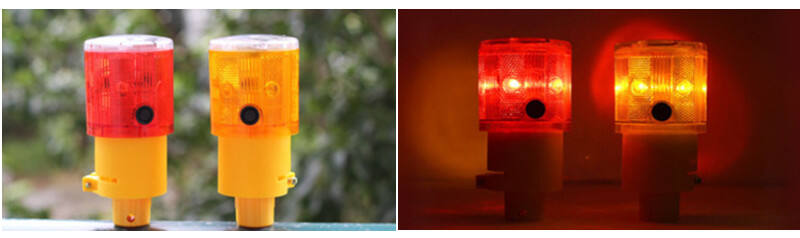 Solar Powered Mobile Led Barricade Light Road Traffic Intelligent Cone Construction Warning Flashing Light Traffic Warning Light supplier