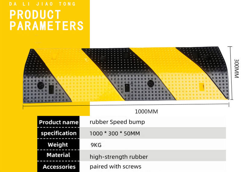 Flexible Rubber Material Highway Road Rubber Speed Bump details