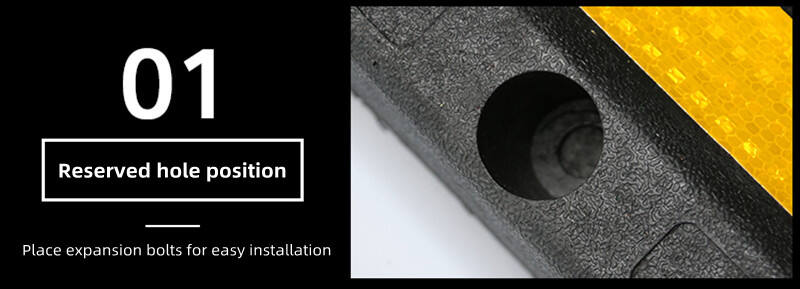 Flexible Rubber Material Highway Road Rubber Speed Bump manufacture