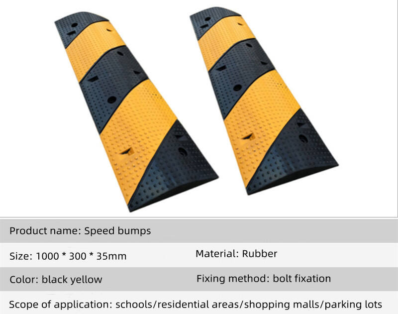Flexible Rubber Material Highway Road Rubber Speed Bump details