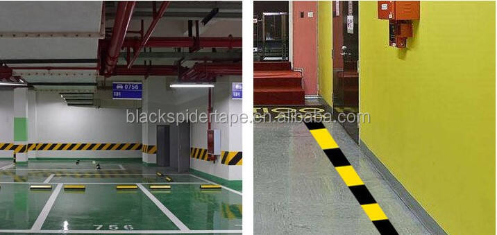 product wholesale pvc warning self barrier adhesive tape road floor marking caution tape-2