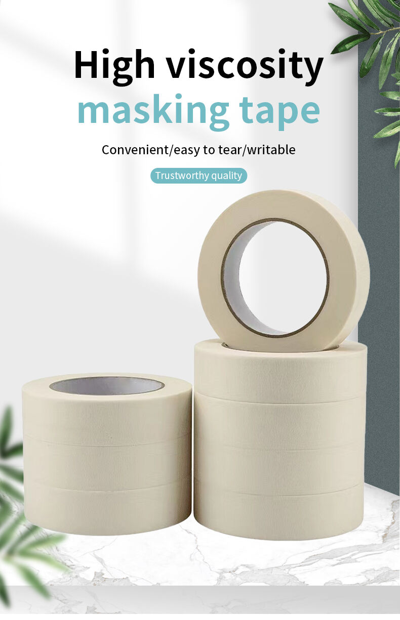 product custom size strong adhesive auto refinish paint no glue left masking painters tape-1