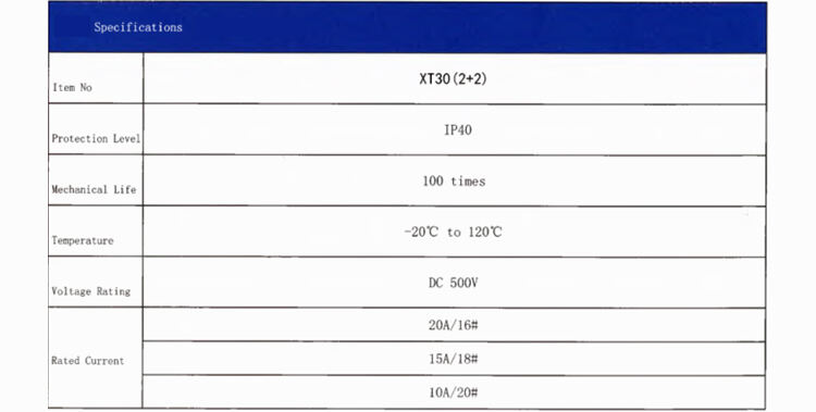 Amass Connector 5-20A 500V DC MIX 3PIN XT30 Series XT30(2+2)-F XT30 (2+2)PB-M XT30 (2+2)PW-M  Lithium Battery Connector supplier