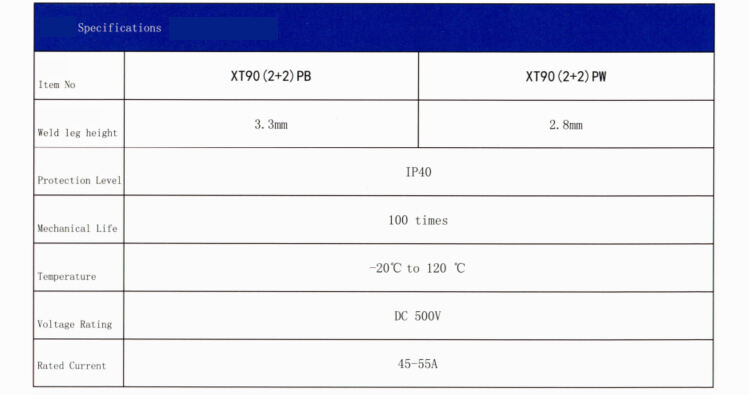 Amass Connector 40-45A 500V DC 2PIN XT90H XT90S XT90PB/PW/E-M Lithium Battery Connector manufacture