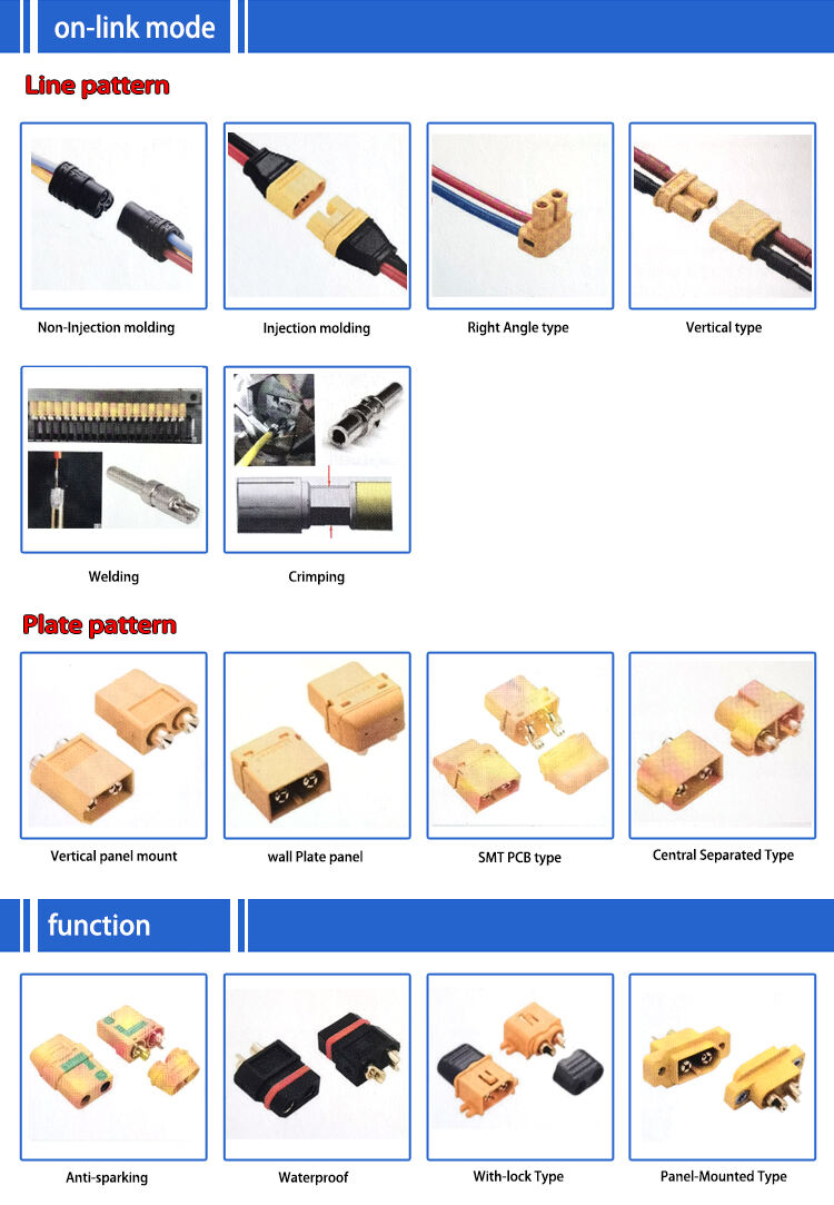 Amass Connector 20-40A 500V DC 3PIN MTD60 MTD60M MTS60 MRD50PB MR60PB MR60PW Lithium Battery Connector manufacture