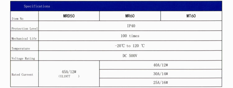 Amass Connector 20-40A 500V DC 3PIN MTD60 MTD60M MTS60 MRD50PB MR60PB MR60PW Lithium Battery Connector manufacture