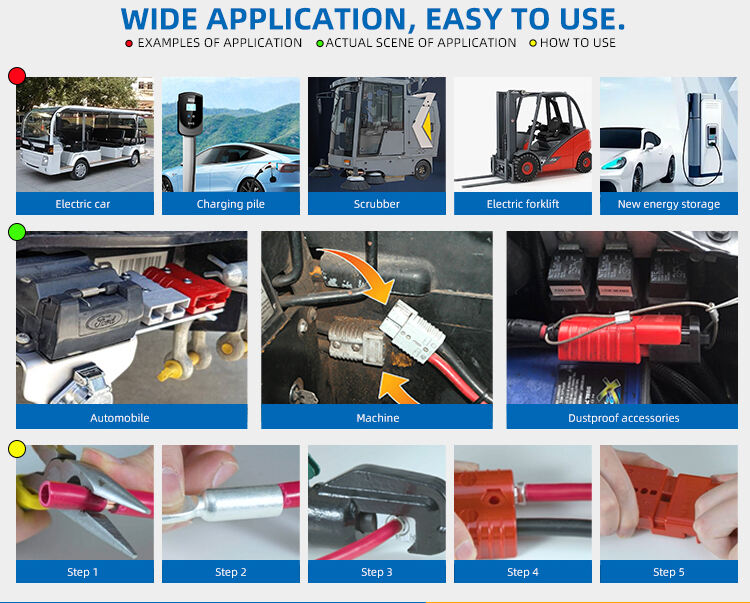 Red Andersons175 Amp 600V Power Connectors SupportsAnderson SB175 Battery Connector supplier