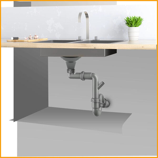 Upgrade your kitchen with a sleek stainless steel sink