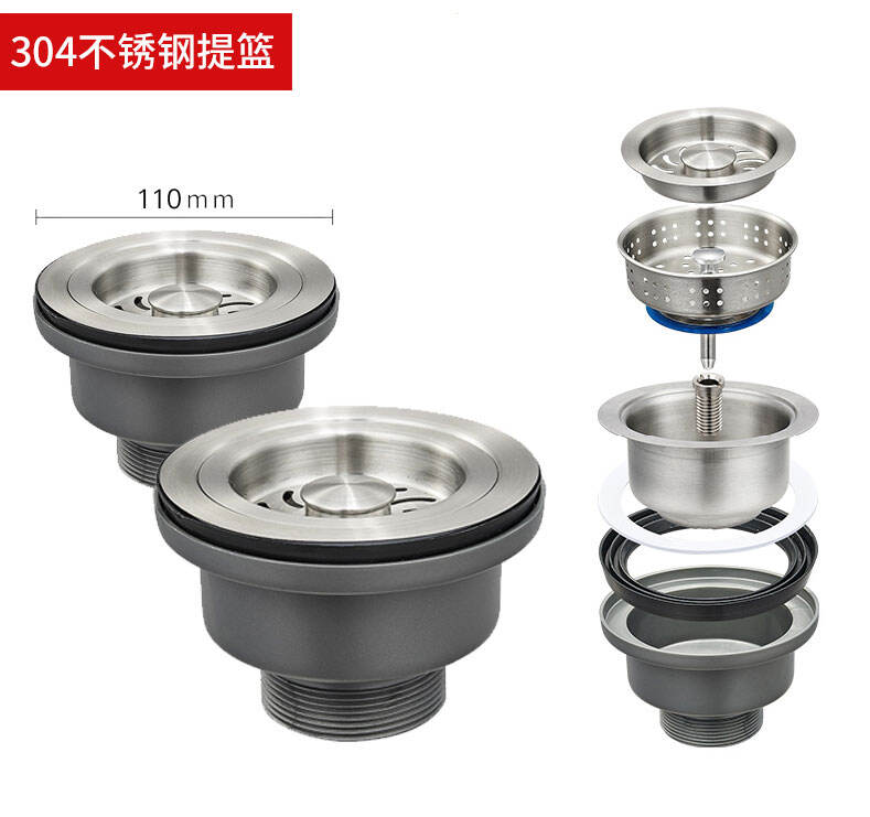 product osonoe hot selling kitchen drain pipe single groove drain pipe set support customization-5