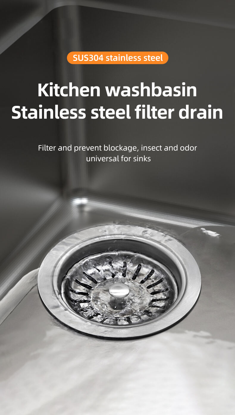 Easy Installation Stainless Steel Kitchen Sink Strainer Factory Price Accessory for Efficient Drainage in Kitchen & House manufacture