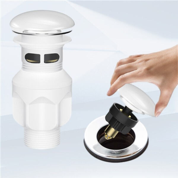 Invest in a pop-up sink drain that is built to last and will withstand daily use in your home.