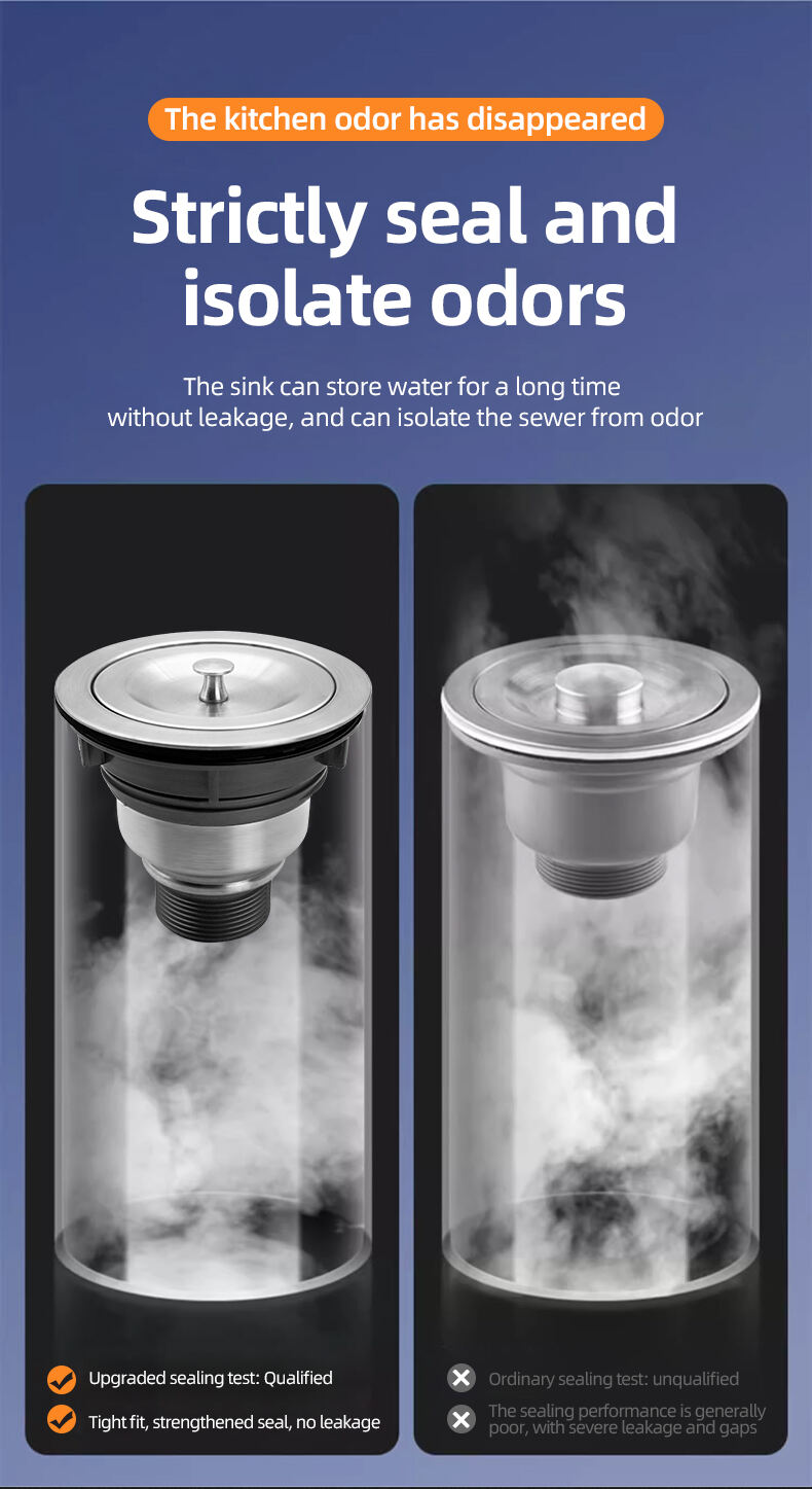 Factory Direct Sale Modern Design G1 1/2" Size Kitchen Stainless Steel Under High Quality Water Drain with Cupc Certification supplier
