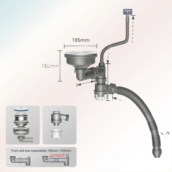 Easy installation for a cleaner, more efficient sink setup