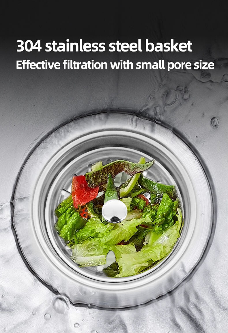 OEM/ODM Factory Cross-border Supply High Quality Modern Kitchen Sink Stainless Steel 304 CUPC Certified Drain and Drain Basket supplier