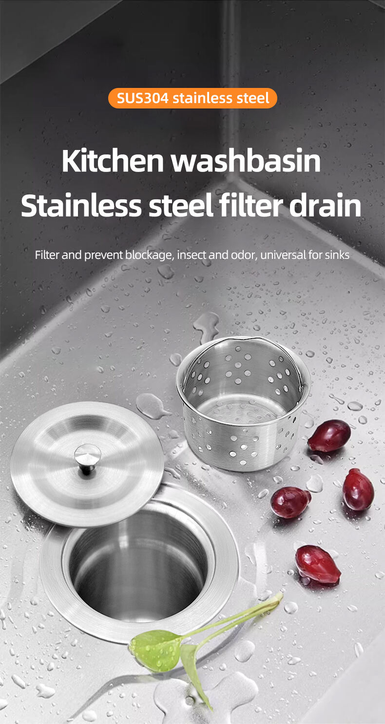 Factory Direct Sale Modern Design G1 1/2" Size Kitchen Stainless Steel Under High Quality Water Drain with Cupc Certification factory