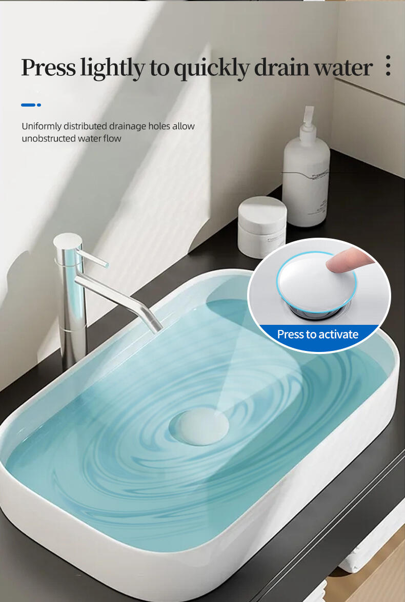 Super Factory Production and Sales of High Quality Bathroom Ceramic Cover Bullet Jumper Drainer manufacture