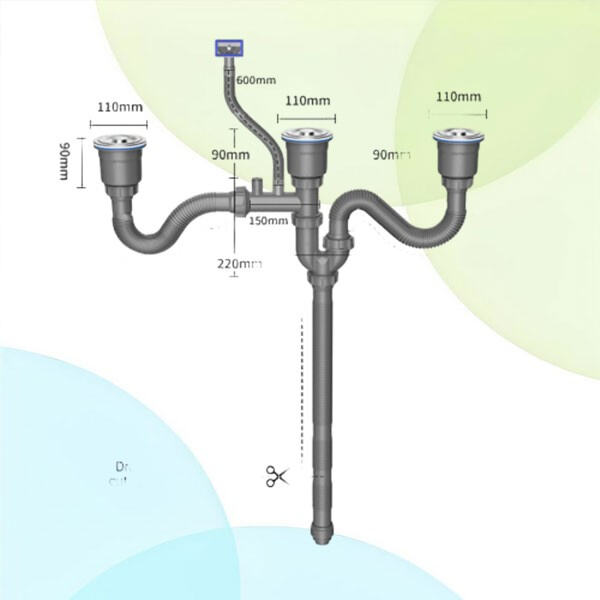 رکن کھانے کے سنک کے بیرونی فضائی پائپ کے مشترکہ مسائل اور ان کے حل