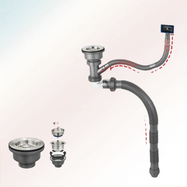 ریکھاں اور بلاک کو روکنے کے لئے دو چینی پائپ کے ساتھ