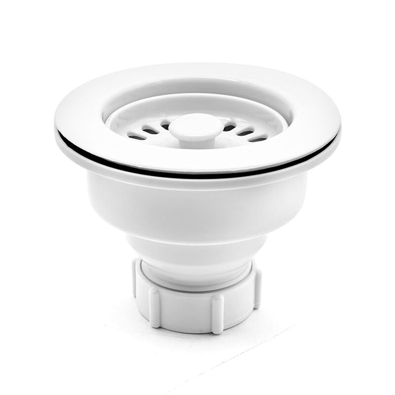 product factory upgrade modern and simple kitchen sink drain plastic high cost performance white drainage basket-3