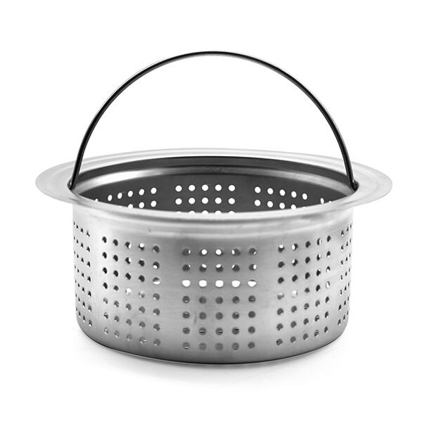 Easy cleanup with a strainer in your sink