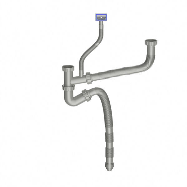Maximize your under-sink storage space with a flexible kitchen drain pipe that bends and flexes as needed.