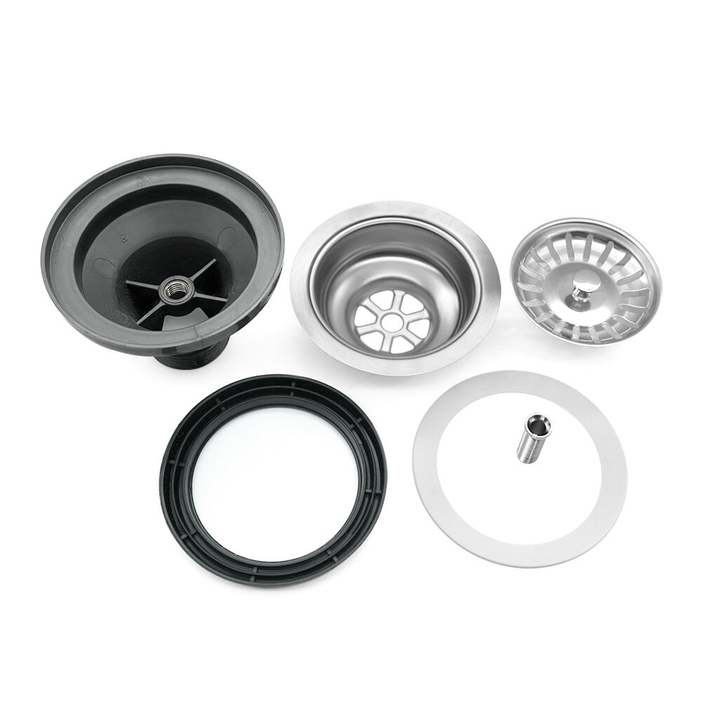 cupc certified modern design kitchen sink drain basket strainer tubular swivel sink trap for water seal waste management-3